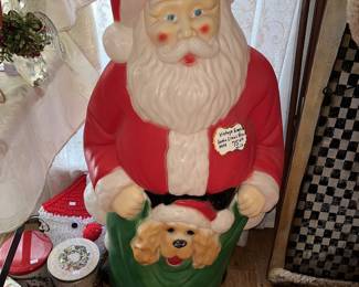 Vintage large Empire blow-mold Santa Clause