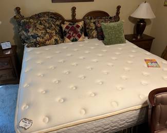 King size matching headboard & STEARNS & FOSTER MATTRESS SET!