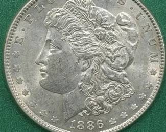 1886 Morgan Silver Dollar, Higher Grade