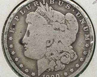 1890-S Morgan Silver Dollar, Higher Grade