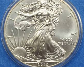 2012 American Silver Eagle in Airtite
