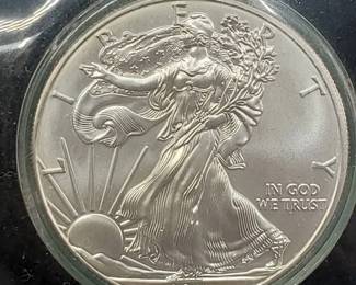 2009 American Silver Eagle in Flip Case