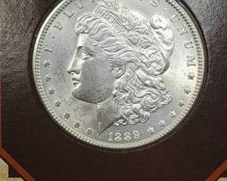 1889 Morgan Silver Dollar, Uncirculated