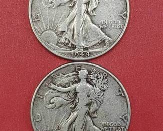 1944-S & 1944 Walking Liberty Half Dollars