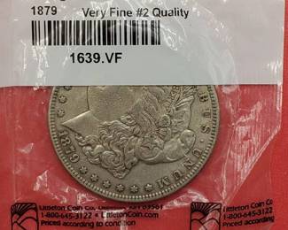 1879 Morgan Silver Dollar--VF--in Sealed Littleton Pkg