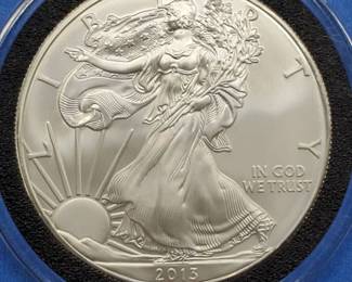 2013 American Silver Eagle in Airtite