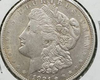 1921 Morgan Silver Dollar