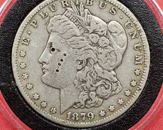 1879-S Morgan Silver Dollar in Airtite