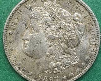 1897-S Morgan Silver Dollar, Higher Grade