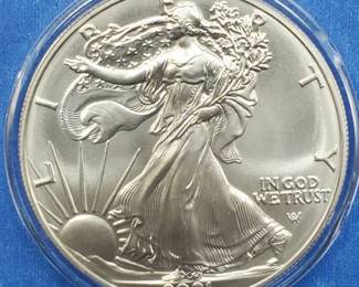 2021 American Silver Eagle in Airtite - New Reverse