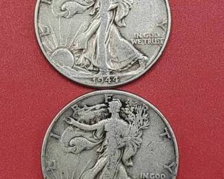 1944 & 1944-D Walking Liberty Half Dollars