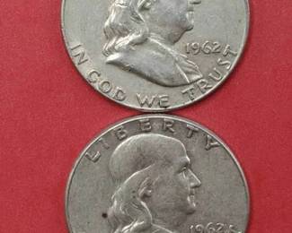 1962-D & 1962 Franklin Half Dollars