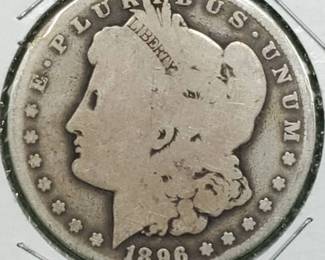 1896-O Morgan Silver Dollar