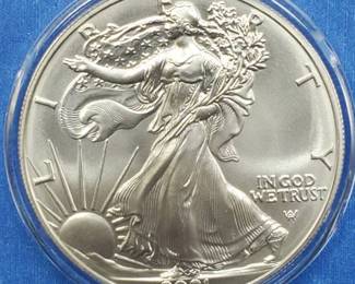 2021 American Silver Eagle in Airtite - New Reverse