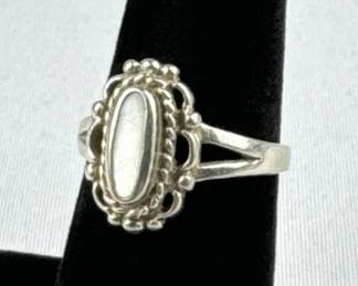 925 Silver White Stone Ring