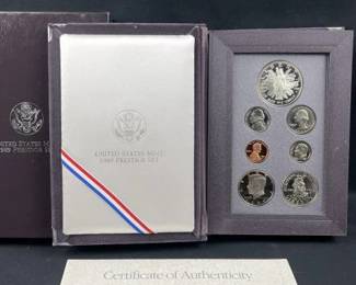 1989 US Prestige Proof Set w/ Silver Dollar
