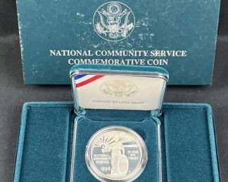 1996 Proof Silver Dollar, Nat'l Community Service