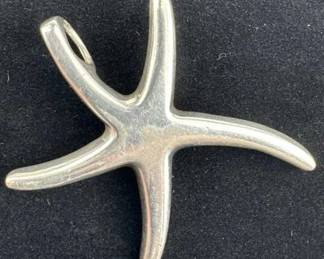 925 Silver Starfish Pendant