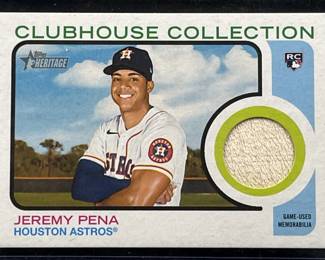 2022 Topps Heritage Jeremy Pena Relic
