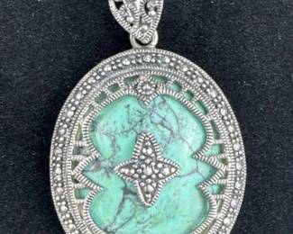 925 Silver Turquoise Pendant