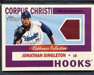 2013 Topps Heritage ML Jon Singleton Relic