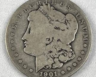 1901-O Morgan Silver Dollar, US $1 Coin