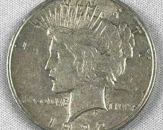 1922-D Peace Silver Dollar, US $1 Coin