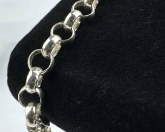925 Silver Rolo Link Bracelet