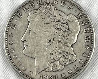 1921-S Morgan Silver Dollar, San Fran Mint