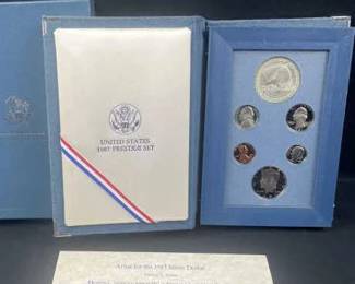 1987 US Prestige Proof Set w/ Silver Dollar
