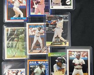 (10) Tony Gwynn Cards HOF 1988-1993