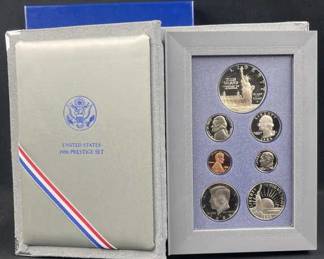 1986 US Prestige Proof Set w/ Silver Dollar