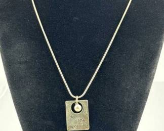 925 Silver "Do the Impossible" Necklace