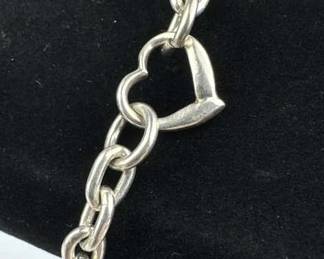 925 Silver Heart Bracelet