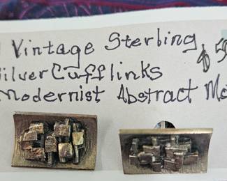 Vintage sterling cufflinks.