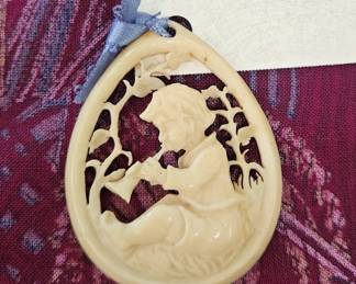 Lovely carved pendant