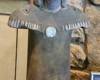 Les Mitchell Raku Pottery.  Signed piece