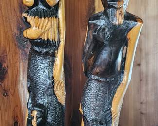 Pair of African statues