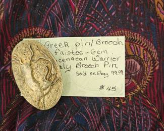 Unusual Greek brooch