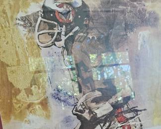 Professional football painting