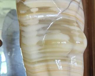 Marble man and woman sculpture