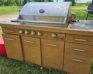 Large outdoor  grilling station