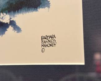 Framed watercolor art of chicago by Barbara Baynes Mahoney