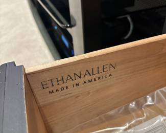 Black Bookcase Cabinet by Ethan Allen