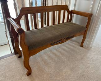 Vintage Wooden Bench by American Samaritan
