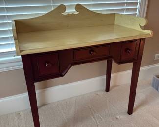 Vtg two-toned wooden desk by La Maison Kalanik