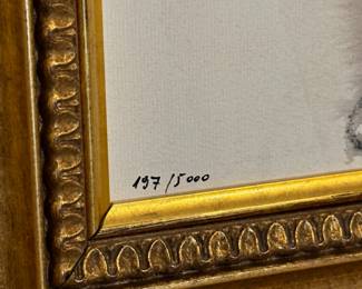 Original charcoal/pastel signed and numbered nudes; 197/5000; nude 1