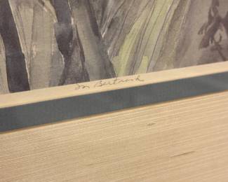 'Blue Iris' art by Mary Bertrand, signed and numbered , 245/1900