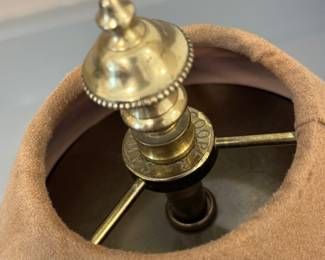 Vintage Brass and Marble Table Lamp by Frederick Cooper