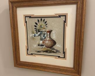 Original Navajo Sand painting; by Watchman